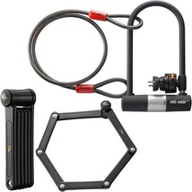 Adult Electric Bike Fat Tire Scooter Folding Bike Lock Set Triple Protection Via - £66.92 GBP