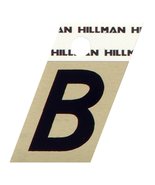 Hillman 840496 1.25 Inches Letter B Angle Cut Self Adhesive Sign, Gold a... - $19.54 CAD