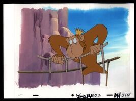 THE OZ KIDS * 1996 Cartoon production sericel MONKEY on ROPE BRIDGE pain... - $12.38