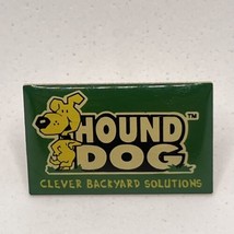 Hound Dog Backyard Solutions Corporation Advertisement Enamel Lapel Hat Pin - £4.76 GBP