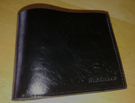 HIDE SKIN MEN&#39;S BLACK LEATHER RFID WALLET-NWOT-ZIP POCKET-3 SLOTS/LICENS... - $42.00