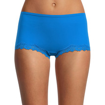 No Boundaries Women&#39;s Lace Trim Boyshort Panties Size XX-LARGE Blue Thrill - $11.64