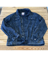 GS115 Men’s Button up denim jacket size 2XL Black N8 - £23.45 GBP