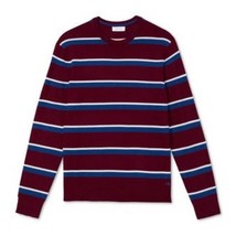 Calvin Klein Mens Bi-Color Striped Sweater - £21.99 GBP