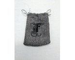 Dnd RPG Gray With Fancy F Dice Bag Accessory 4&quot; X 5 1/2&quot; - $24.94