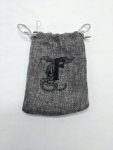 Dnd RPG Gray With Fancy F Dice Bag Accessory 4&quot; X 5 1/2&quot; - $24.94