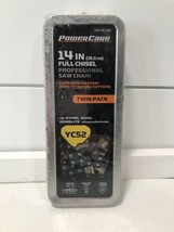 PowerCare 14 inch Chain Full Chisel Professional YC52 Twin-Pack New Sealed Saw - £13.19 GBP