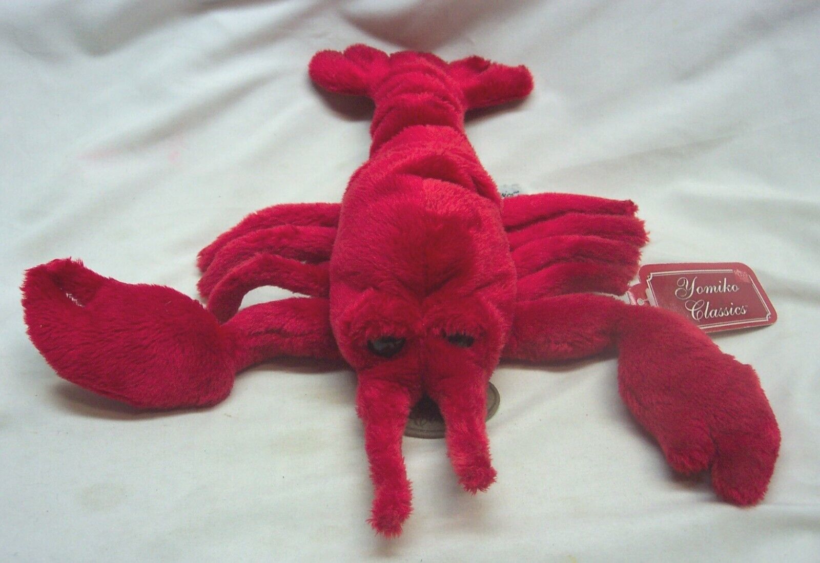 Vintage Russ Yomiko Classics VERY SOFT RED LOBSTER 11&quot; Plush STUFFED ANI... - $19.80