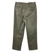 Tommy Hilfiger khaki pants 34 x 30 mens vintage 1990s pleated trousers  - £23.68 GBP