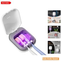 Sterilizer Box for Two Toothbrushes - Wall-Mounted, UV-C Sanitization &amp; ... - $53.41