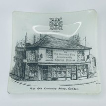 The Old Curiosity Shop London Trinket Dish Ash Tray England Glass Souven... - $11.71