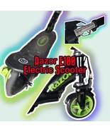 Razor E100 Electric Scooter - Midnight Black &amp; Lime Green Motorized - Wh... - $89.10