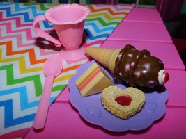 Our Generation Sweets Treats Ice Cream Cone Donut lot fits American Girl My LIfe - £7.84 GBP