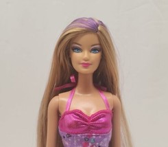 2013 Mattel Hairtastic Long, Long Hair Barbie X7885 - Long Hair w/Purple Streaks - £28.33 GBP