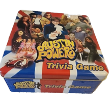 Austin Powers Trivia Game USAopoly 2002 Collectors Tin Never Played - £14.44 GBP