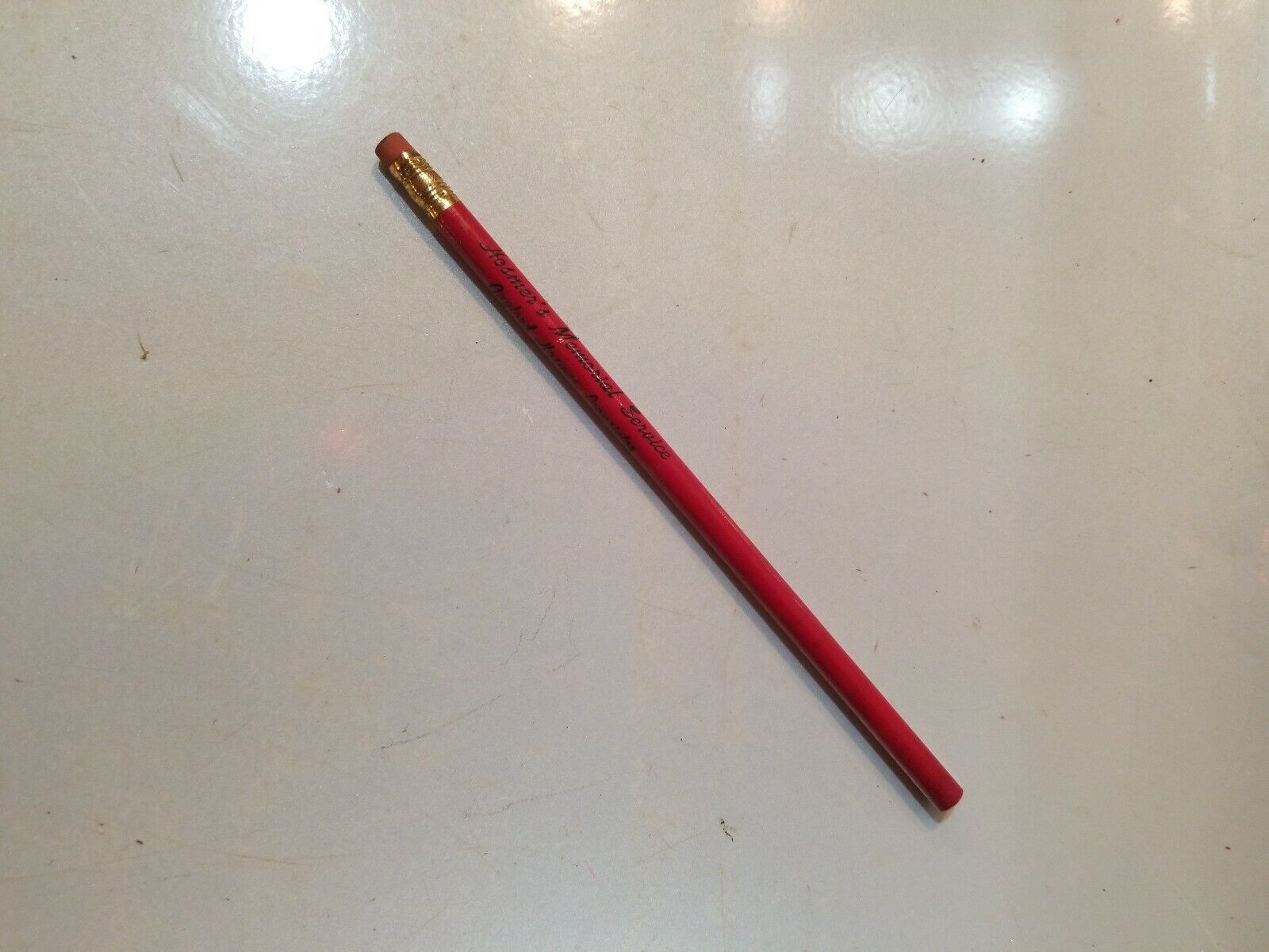 VINTAGE ADVERTISING PENCIL, Hosmer&#39;s Memorial Services Newbury VT Vermont - $3.99