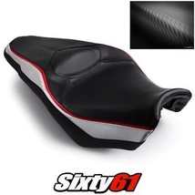 Honda VFR 1200F Seat Cover 2010-2012 2013 2014 2015 Red Silver Luimoto Carbon - £196.88 GBP