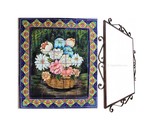 Mexican Talavera Mural - Canasta De Flores - - $364.00