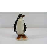 Porcegama SA Emperor Penguin Figurine Valencia Spain Porcelain Statue Bird - £22.67 GBP