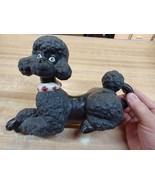 Atlantic Mold Company Vtg Black Poodle White Pink Collar Sitting Pretty ... - $47.47 CAD