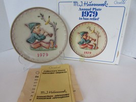 Hummel 272 9th Annual Plate Singing Lesson Bas Relief Boxed Collector Plate - $14.80