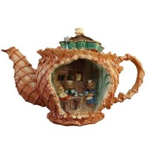 Quick Food Bear Tea Pot House Figurine Coffee Cottage Mini Resin Box Unb... - £11.57 GBP