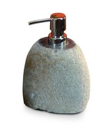 Soap Dispenser Naturstein River Stone Pump Dispenser Liquid Soap Stone - $1,056.21 MXN
