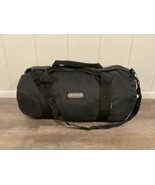 Vtg Outdoor Products USA Black Nylon Barrel Duffle Bag 22” Long x 11.5&quot; Dia - £27.24 GBP