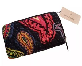 Vera Bradley Twilight Paisley Blue Pink Accordion Wallet New with Tags NWT - £23.42 GBP