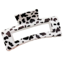Cow Print Hair Claw Shark Clip 3.35&quot; Non-Slip Strong Hold Jaw New Accessory - £7.84 GBP