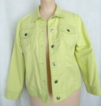 Jacket Levis-Style Neon Green Metal Buttons RUBY RD FAVORITES 12 - $7.91