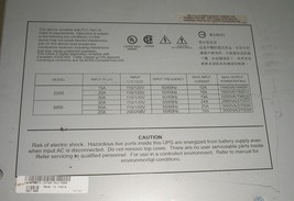 APC SMART-UPS DLA3000RMT2U Power Supply R3A031- No Batteries or Faceplate - $303.99