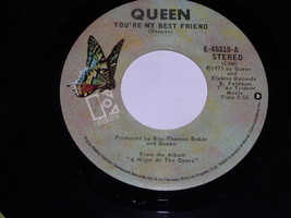 Queen You&#39;re My Best Friend 45 Rpm Record Vintage Elektra Label - £15.17 GBP