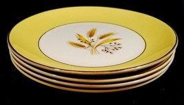 4 Vintage Century Service Bread/Salad/Dessert Plates AUTUMN GOLD Wheat 7... - £31.54 GBP