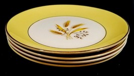 4 Vintage Century Service Bread/Salad/Dessert Plates AUTUMN GOLD Wheat 7... - £29.60 GBP