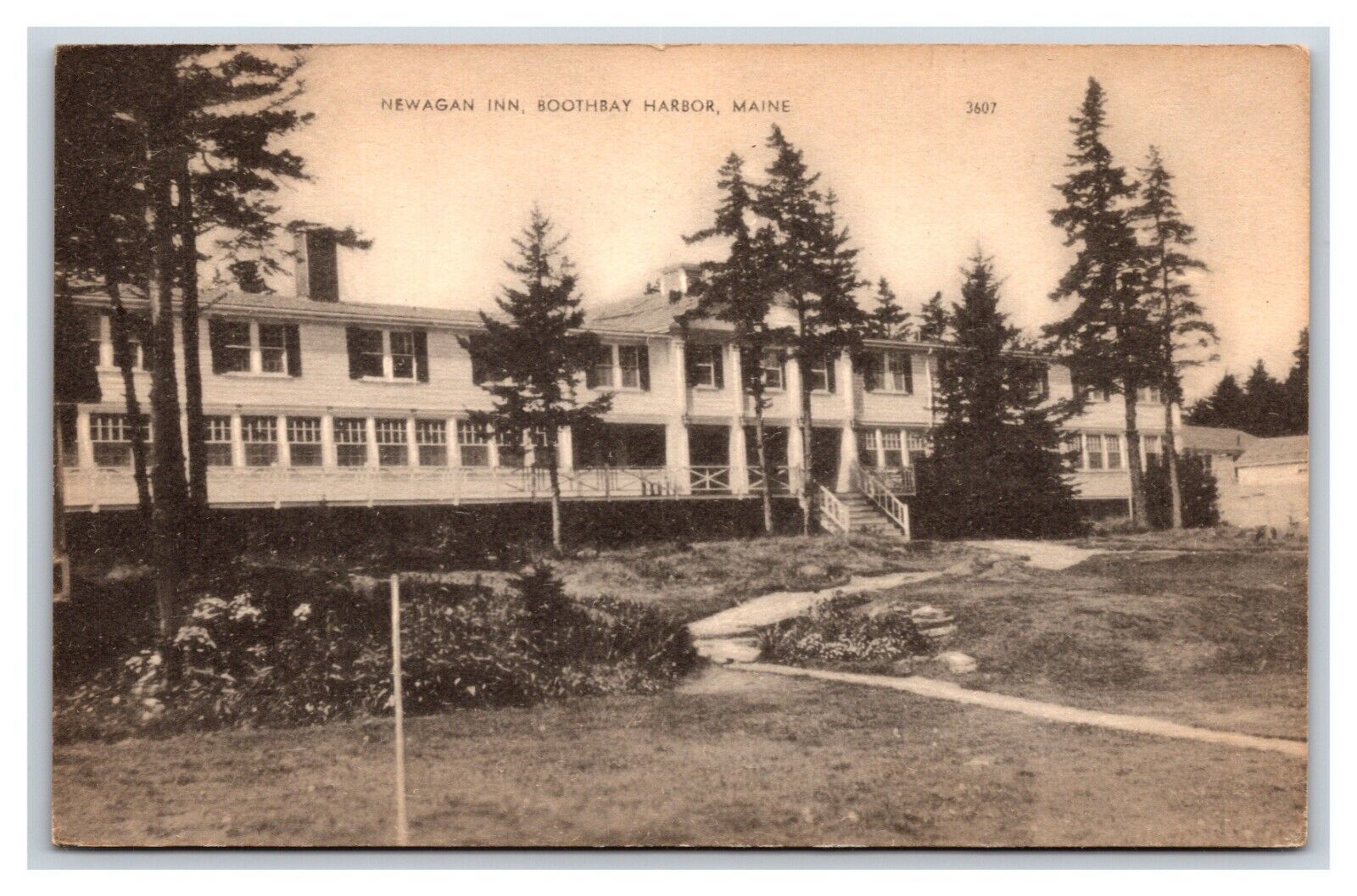 Primary image for Newagan Inn Boothbay Harbor Maine ME Postcard Y3