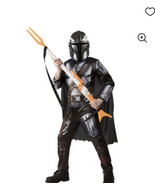 Star Wars The Mandalorian Kids Youth Halloween Costume Sz L No Blaster - £42.98 GBP