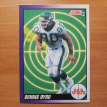 1991 Score #659 Dennis Byrd - Sack Attack - New York Jets - NFL - Fresh Pull - £1.40 GBP