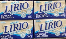 4X LIRIO LAUNDRY SOAP BARS ( JABON DE LAVANDERIA ) 4 BARS OF 400g EA - F... - $38.94 CAD