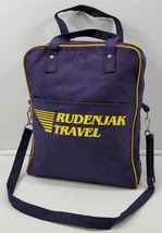 M) Vintage Rudenjak Travel Promotional Croatia Blue Canvas Hand Shoulder... - £19.46 GBP