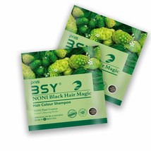 BSY Noni Black Hair Magic Hair color shampoo (12ml x 12 Sachets) - £16.32 GBP