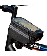 Polyester Bicycle Handlebar Frame Front Pannier Saddle Bag with Mobile P... - $32.31 CAD