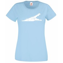 Womens T-Shirt Alligator with Open Mouth Design Crocodile Lovers TShirt - £19.75 GBP