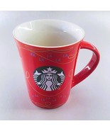 Starbucks Red Holiday Ceramic Mug 10 Oz  Fa La La La Gold Accents        U - €5,89 EUR
