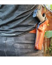 Fits Desert Eagle L5/L6 With Bottom And Top Rail 6”BBL Belt Holster #1089# RH image 8