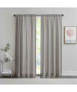 Matteo 84-Inch Rod Pocket Sheer Window Curtain Panel in Grey - £15.80 GBP