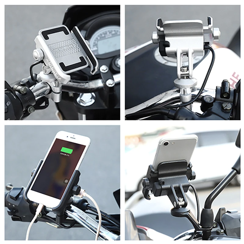 MOTOWOLF Motorcycle Cell Phone Holder Charger Support Telephone Stand for Honda - £28.93 GBP+