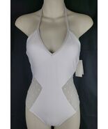 Ella Moss Swimsuit White Polka Dot Cutout One Piece Bathing Tied Womens ... - €14,83 EUR