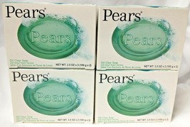 (4) 2 Packs Pears Bar Soap With Lemon Flower Extract Oil Clear Soap 3.5 oz  - £23.52 GBP
