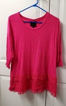French Blue Women&#39;s Shirt Top Size: Medium Pink CUTE - £13.44 GBP
